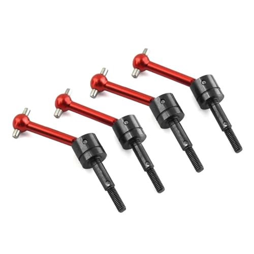 RC Teile Für Tamiya Für TT01 TT02 TT01D TT01E TA04 1/10 RC Auto Upgrades Teile Metall Für Universal Antriebswelle Antriebswelle CVD 53792 Änderung Zubehör(Red) von XAQRYQO