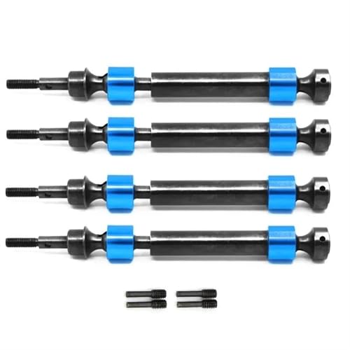 RC Teile Für Traxxas 1/10 Für Maxx Für T-Maxx Für E-Maxx Stahlkeil CVD Antriebswelle 5451X RC Auto Upgrade Teile Zubehör Änderung(Blue,4pcs) von XAQRYQO