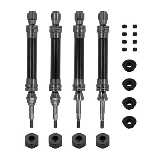 RC Teile Für Traxxas Für Slash Für Hoss Für Stampede Für VXL 4X4 1/10 Ersatz Vordere Und Hintere Antriebswelle Antriebswelle CVD RC Auto Upgrade Teile(Black) von XAQRYQO