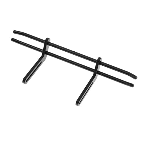 RC Teile Für Traxxas Für TRX4 Für Axial SCX10 1/10 Ersatz Metall Vorne Hinten Stoßstange RC Crawler Auto Upgrade Teile Zubehör Modifikation(Black,Front) von XAQRYQO