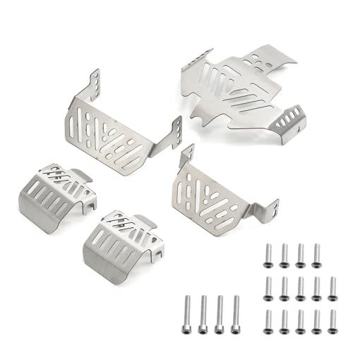 RC Teile Für Traxxas Für TRX4 Für Defender 1/10 RC Für Chassis Rüstung Set Sportwagen Skid Plate Sportkarosserie RC Autoteile Ersatz Autozubehör(Size 3) von XAQRYQO