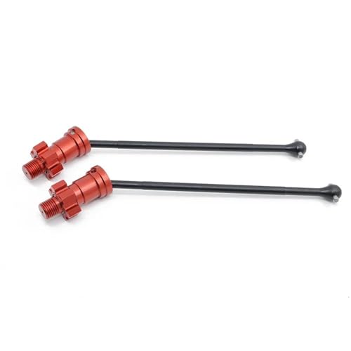 RC Teile Für Traxxas Für X-Maxx 6S 8S 1/5 Für Monster Truck RC Auto Upgrades Teile Metall Vordere Und Hintere Antriebswelle CVD Ersatz Zubehör(Red,Size 2) von XAQRYQO