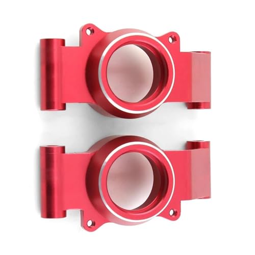 RC Teile Für Traxxas Für Xmaxx 6S 8S 1/5 Für Monster Truck RC Auto Upgrade Teile Metall Hinten Achsschenkel Hub Carrier Ersatz RC Auto Zubehör(Red) von XAQRYQO