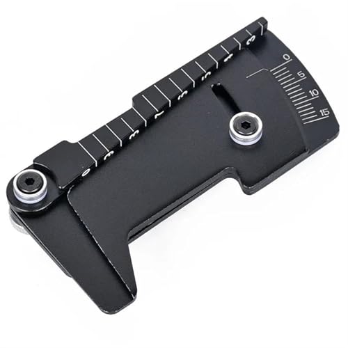 RC Teile Für Yokomo Für Hsp Für Tamiya Für MST 1/10 1/12, Verstellbares Lineal, Radnaben-Balance-Lineal, Sturz 15°-Werkzeuge, RC-Modellauto-Drift-Racing-Werkzeuge(Black) von XAQRYQO