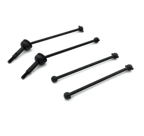 XAQRYQO RC Antriebswelle 1 Set Metall Vorne Und Hinten CVD Antriebswelle Hund Knochen Kit 1/14 RC Auto Spielzeug Modell Auto Upgrade Teile Ersatz Zubehör(Black) von XAQRYQO