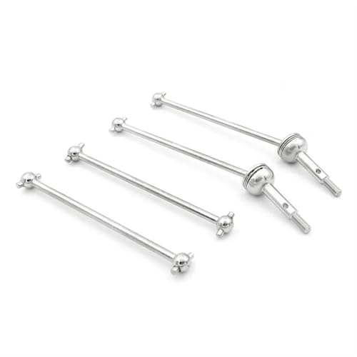 XAQRYQO RC Antriebswelle 1 Set Metall Vorne Und Hinten CVD Antriebswelle Hund Knochen Kit 1/14 RC Auto Spielzeug Modell Auto Upgrade Teile Ersatz Zubehör(Silver) von XAQRYQO