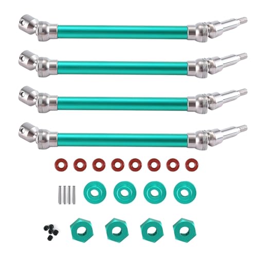XAQRYQO RC Antriebswelle Für Arrma Für Karton Für Outcast V2 1/10 RC Auto Erweiterte Antriebswelle Metall Antriebswelle CVD Upgrades Teile(Green) von XAQRYQO