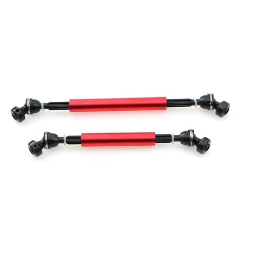 XAQRYQO RC Antriebswelle Für Axial Für RBX10 Für Ryft 4WD 1/10 RC Auto Aluminiumlegierung Und Stahl Vorne Hinten CVD Antriebswelle AXI232051 AXI232052(Red) von XAQRYQO