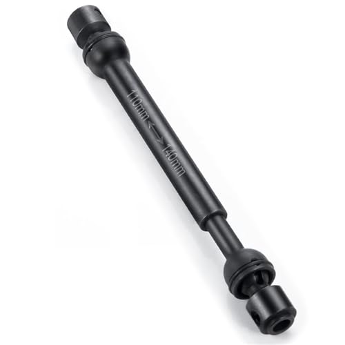 XAQRYQO RC Antriebswelle Für Axial Für SCX10 90046 90047 RR10 Für Wraith Für RBX10 D90 Für TRX4 1/10 RC Crawler 1 Stück Metall-Kreuzgelenk-Antriebswelle(110mm-140mm) von XAQRYQO
