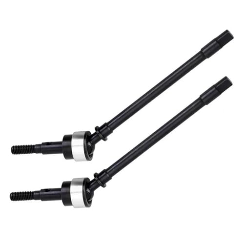 XAQRYQO RC Antriebswelle Für Axial Für SCX10 Upgrade-Teile Vorne Hinterachse CVD-Hartstahl-Antriebswelle Hundeknochen 1/10 RC-Autozubehör(Silver) von XAQRYQO