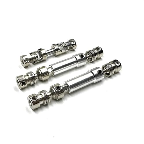 XAQRYQO RC Antriebswelle Für MN128 Für MN86 MN86S MN86K MN86KS Für MN G500 3 Stück Metallantriebswelle CVD Antriebswelle 1/12 RC Auto Upgrade Teile Zubehör(Silver) von XAQRYQO