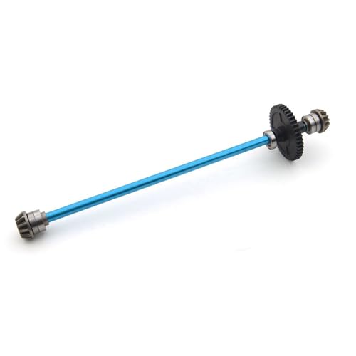 XAQRYQO RC Antriebswelle Für WLtoys Für 124016 124017 124018 124019 1/12 RC Autoteile Metall Upgrade Center Antriebswellenbaugruppe 27T Motorgetriebe(Blue,B) von XAQRYQO
