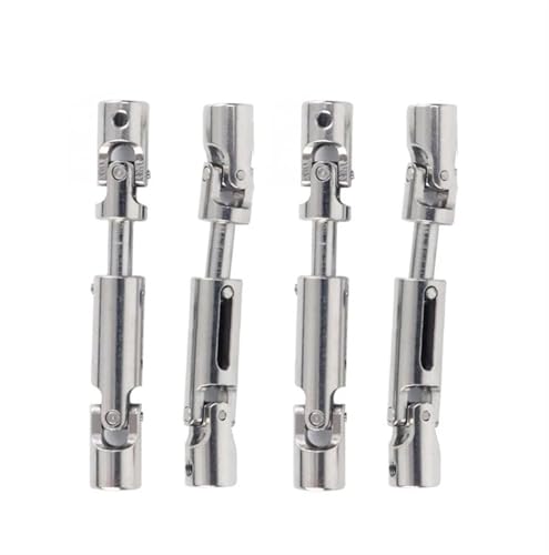 XAQRYQO RC Antriebswelle Für WPL D12 C14 C24 B16 B36 B24 Für MN D90 Für MN99S Für MN-90 Für Henglong RC Autoteile 4 Stück Metallantriebswelle CVD von XAQRYQO