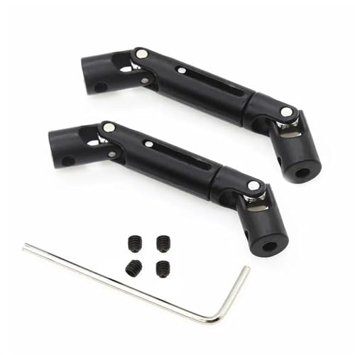 XAQRYQO RC Antriebswelle Für WPL Für C24 C34 B14 B36 Für MN D90 MN99S Upgrade Metall Antriebswelle Getriebewelle RC Auto LKW Teile Zubehör(Black) von XAQRYQO