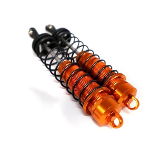 XAQRYQO RC Auto Dämpfer Für ARRMA ARA102690 Monster Trucks Vorderer Stoßdämpfer 1/10 RC Autoteil Gewindedämpfer Ersatzteil(Orange) von XAQRYQO