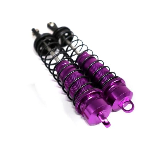 XAQRYQO RC Auto Dämpfer Für ARRMA ARA102690 Monster Trucks Vorderer Stoßdämpfer 1/10 RC Autoteil Gewindedämpfer Ersatzteil(Purple) von XAQRYQO