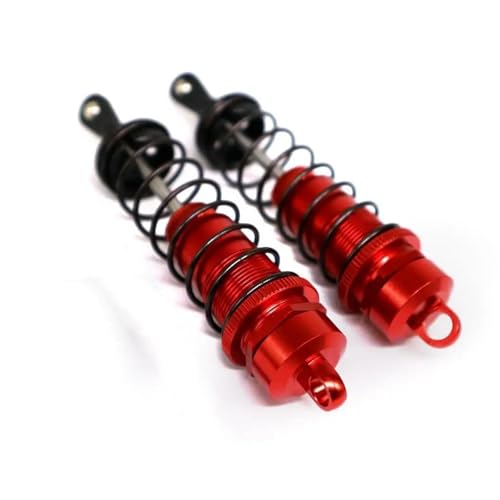 XAQRYQO RC Auto Dämpfer Für ARRMA ARA102690 Monster Trucks Vorderer Stoßdämpfer 1/10 RC Autoteil Gewindedämpfer Ersatzteil(Red) von XAQRYQO