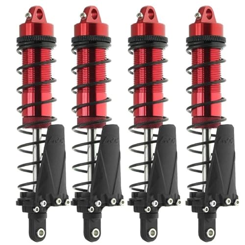 XAQRYQO RC Auto Dämpfer Für Axial SCX10 AXI03007 RBX10 D90 TRX4 Metall 110 Mm Stoßdämpfer Öldämpfer Für 1/10 RC Crawler Car Upgrade-Teile(Red) von XAQRYQO