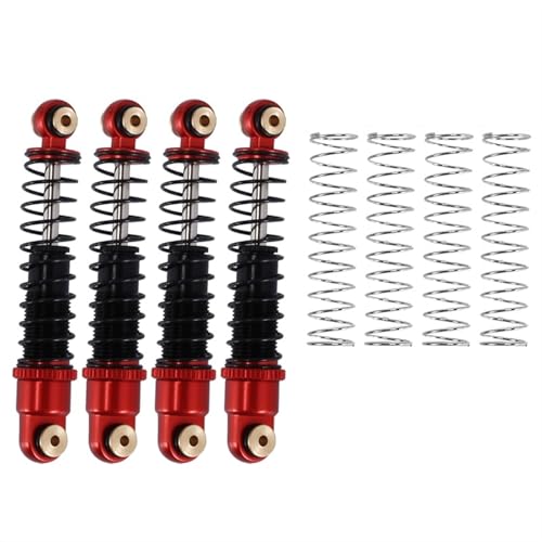 XAQRYQO RC Auto Dämpfer Für Axial SCX24 C10 Für JLU Für Gladiator Für, 4-teiliger Metallstoßdämpfer, 40 Mm Öldämpfer, 1/24 RC Crawler Car Upgrades von XAQRYQO