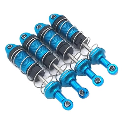 XAQRYQO RC Auto Dämpfer Für HB ZP1001 ZP1002 ZP1003 ZP1004 1/10 RC Auto Spielzeug Upgrade Teile 4PCS Metall Stoßdämpfer Ersatz Zubehör(Blue) von XAQRYQO