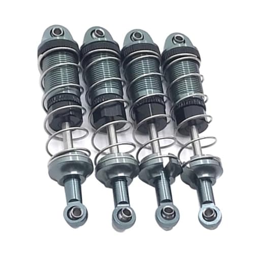 XAQRYQO RC Auto Dämpfer Für HB ZP1001 ZP1002 ZP1003 ZP1004 1/10 RC Auto Spielzeug Upgrade Teile 4PCS Metall Stoßdämpfer Ersatz Zubehör(Gray) von XAQRYQO