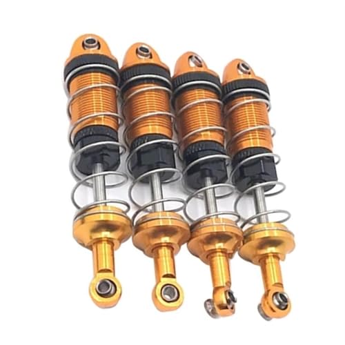 XAQRYQO RC Auto Dämpfer Für HB ZP1001 ZP1002 ZP1003 ZP1004 1/10 RC Auto Spielzeug Upgrade Teile 4PCS Metall Stoßdämpfer Ersatz Zubehör(Yellow) von XAQRYQO