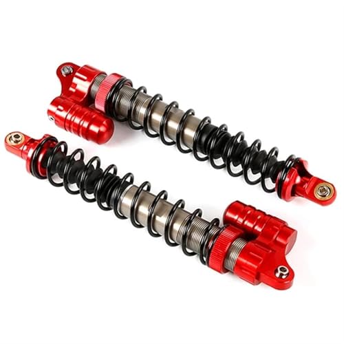 XAQRYQO RC Auto Dämpfer Für HPI Rofun BAHA KM Rovan Baja 5T 5B 5Sc 1/5 RC-Auto-Upgrade-Teile 8MM Stoßdämpfer Vorne(Red) von XAQRYQO