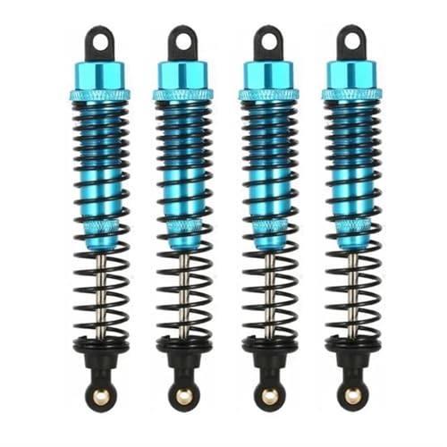 XAQRYQO RC Auto Dämpfer Für HSP 108004 182004 08001 08058 Metall-Stoßdämpferdämpfer 108 Mm 1/10 Für Monster Truck Upgrade Teile Zubehör(Blue,4pcs) von XAQRYQO