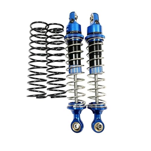 XAQRYQO RC Auto Dämpfer Für LOSI Für Baja Für Rey 4WD, Verbesserte Leistung, Hinterer Stoßdämpfer, 1/10 Rc Crawler Modellauto-Upgrade-Zubehör(Blue) von XAQRYQO