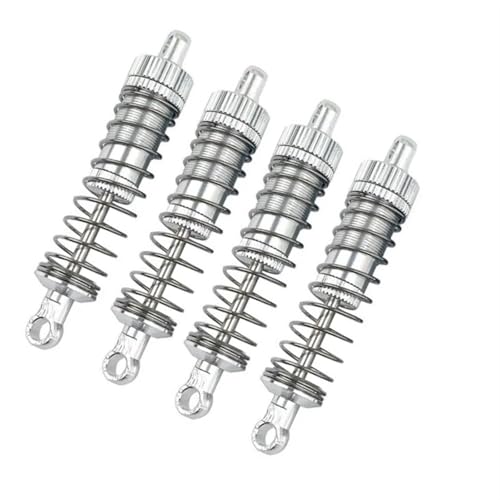 XAQRYQO RC Auto Dämpfer Für MN D90 MN-90 MN99S 1 Set 1/12 RC Auto Metall Stoßdämpfer Dämpfer Ersatz Upgrade Teile Zubehör(Silver) von XAQRYQO