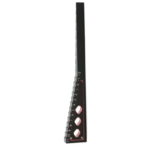 XAQRYQO RC Autoteile Aluminiumlegierung 2-in-1 Fahrhöhen- Und Durchhangmessgerät (BU) Lineal W63 Für 1/10, 1/8, 1/16, 1/14 RC Touren- Driftauto von XAQRYQO