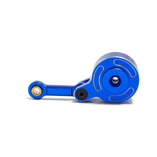 XAQRYQO RC Autoteile Für ARRMA 1/10 3S 4S Für Big Für Rock Für Granite Für KRATON Für Outcast Für SENTON Metall 23T 25T Servo Saver Mit Festem Link(Blue,23t) von XAQRYQO