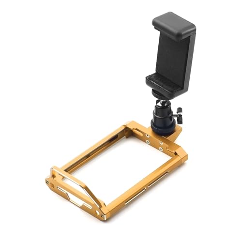 XAQRYQO RC Autoteile Für Flysky Für Noble Für NB4 Für Pro Für + Fernbedienung Metallsender Schutzrahmen Und Telefonhalter YA-0711BK(Yellow) von XAQRYQO