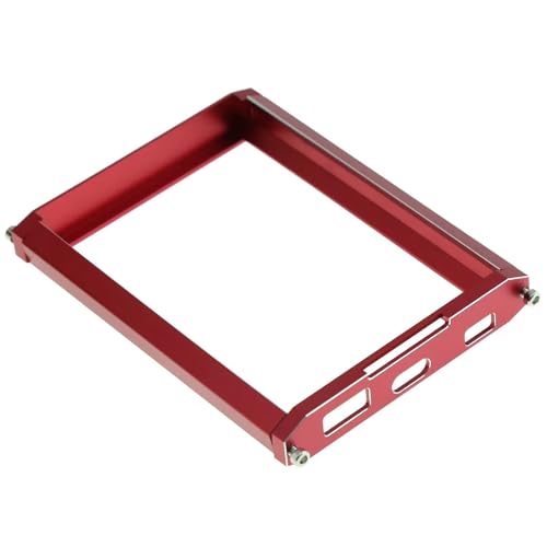 XAQRYQO RC Autoteile Für Flysky Für Noble NB4 / Pro Fernbedienung Metallsender Schutzrahmen YA-0711BK(Red,Lower) von XAQRYQO
