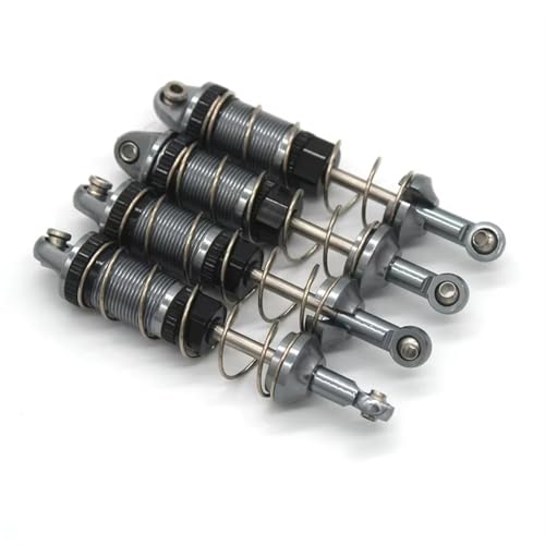 XAQRYQO RC Autoteile Für MJX Für Hyper Go16207 16208 16209 16210 H16BM H16 H16PL 1/16 RC-Auto, Metall-Upgrade-Teile, Stoßdämpfer Vorne Und Hinten(Gray) von XAQRYQO