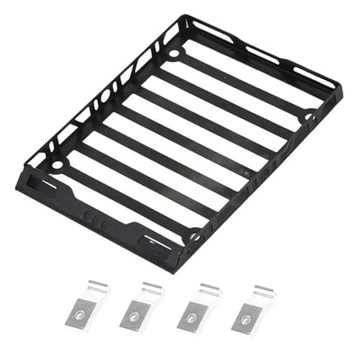XAQRYQO RC Autoteile Für Suzuki Für Jimny 1/16 RC Auto Upgrade Teile DIY Zubehör Metall Gepäckträger Dachträger von XAQRYQO