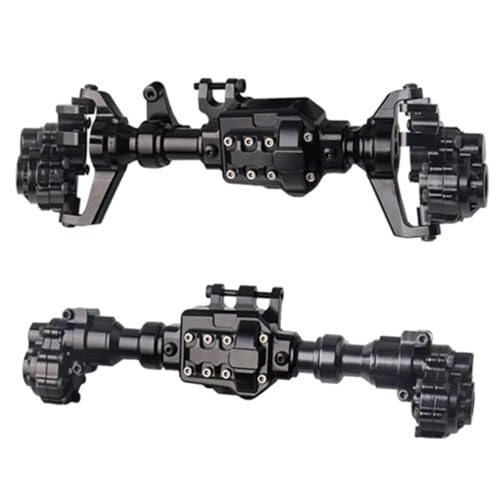 XAQRYQO RC Autoteile Für TRX-4 Für TRX6 1/10 RC Crawler Car Achsen Upgrade-Teile Aluminium Vorderes Und Hinteres Portalachsgehäuse(Black) von XAQRYQO