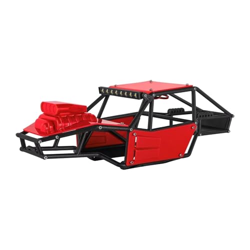 XAQRYQO RC Autoteile Für TRX4M 1/18 RC Crawler Upgrade Upgrades Ersatzkunststoff Für Buggy-Karosserie Für Chassis-Kit(Red) von XAQRYQO