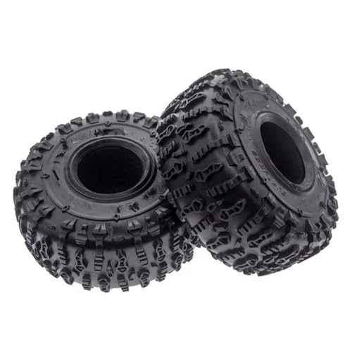 XAQRYQO RC Autoteile Für Trax Für Rr10 Für Scx10 Für Wrangler 1/10 Rc Crawler Rad RC Auto 2 Stück 1,9 Zoll, Gummireifen Radreifen(2.0in) von XAQRYQO