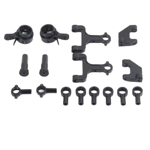 XAQRYQO RC Autoteile Für WPL D12 D42 1/10 rc Cars Upgrade-Teile, Ersatzzubehör, Metallober- Und -Unterteil Für Swing Arm Steering Cup Hex Adapter Set von XAQRYQO