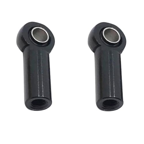 XAQRYQO RC-Links-Gestänge 2X Metall M3 Link Rod End Joint 3MM Ball Kopf Loch L 4 5MM Für RC Auto LKW Upgrade Teil Ersatzteil(Black) von XAQRYQO