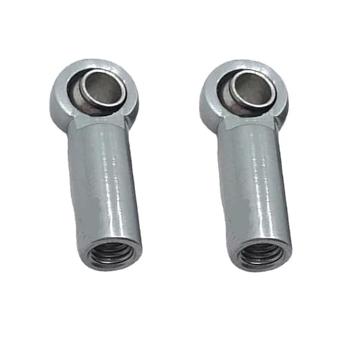 XAQRYQO RC-Links-Gestänge 2X Metall M3 Link Rod End Joint 3MM Ball Kopf Loch L 4 5MM Für RC Auto LKW Upgrade Teil Ersatzteil(Gray) von XAQRYQO