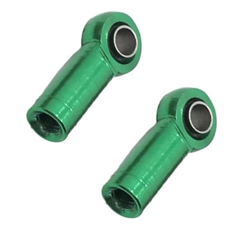 XAQRYQO RC-Links-Gestänge 2X Metall M3 Link Rod End Joint 3MM Ball Kopf Loch L 4 5MM Für RC Auto LKW Upgrade Teil Ersatzteil(Green) von XAQRYQO
