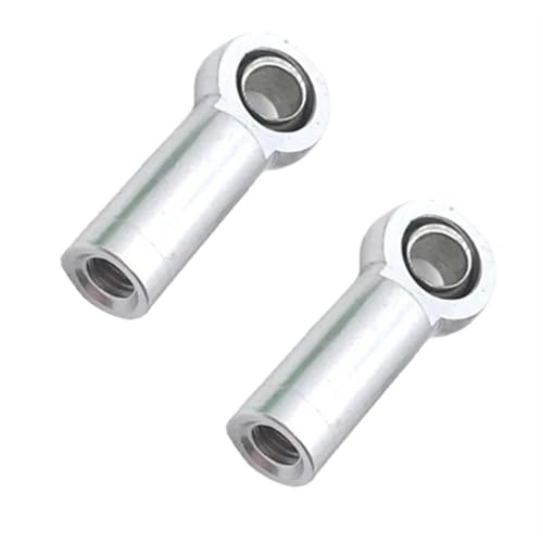 XAQRYQO RC-Links-Gestänge 2X Metall M3 Link Rod End Joint 3MM Ball Kopf Loch L 4 5MM Für RC Auto LKW Upgrade Teil Ersatzteil(Silver) von XAQRYQO