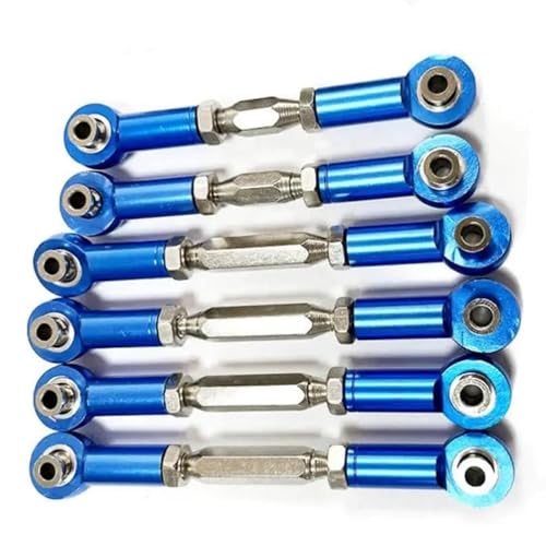 XAQRYQO RC-Links-Gestänge Für ARRMA Für SENTON 3S 1/10 RC-Auto, RC-Upgrade-Teil, RC-Lenkstangensatz, Lenkstangensatz Aus Aluminiumlegierung(Dark Blue) von XAQRYQO