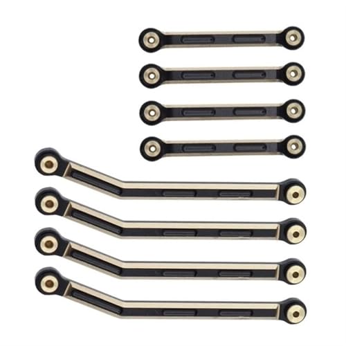XAQRYQO RC-Links-Gestänge Für AXIAL AX24 1/24 RC Crawler Car Ersatz-Upgrade-Teile 8-teiliges Metall-Chassis-Link-Set Verbindungsstangengestänge RC-Gliedergestänge von XAQRYQO