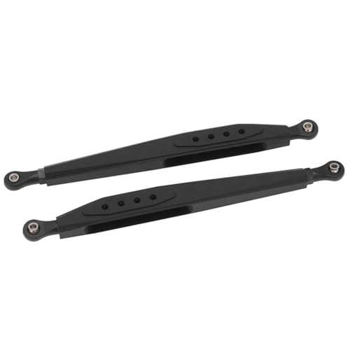 XAQRYQO RC-Links-Gestänge Für AXIAL Für RBX10 Für Ryft 1/10 RC Crawler Upgrade Teile 2Pcs Metall Hinteren Längslenker Gestänge Link Stange Zugstange(Black) von XAQRYQO
