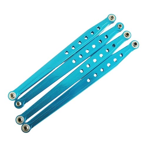 XAQRYQO RC-Links-Gestänge Für AXIAL SCX10 1/10 rc Cars Crawler Upgrade-Teilen 4-teiliges Aluminium-Gelenk Für Die Vordere Und Hintere Untere Aufhängung(Blue) von XAQRYQO