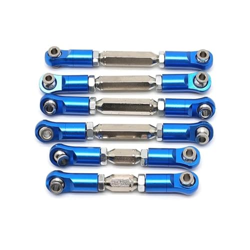 XAQRYQO RC-Links-Gestänge Für Arrma Für Granite Für SENTON Für VORTEKS Für Typhon Für Big 1/10 rc Cars Upgrade-Teile Metall Spurstangen Linkage Links Set(Blue) von XAQRYQO