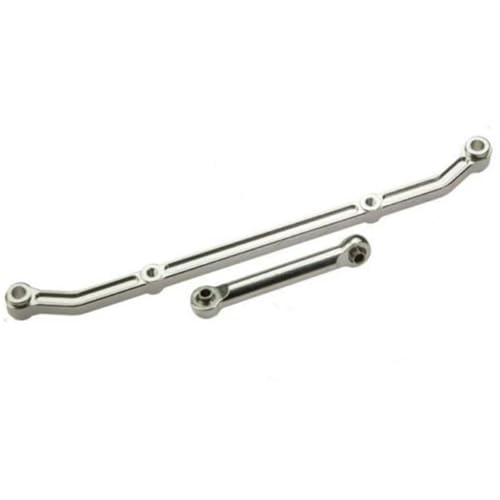XAQRYQO RC-Links-Gestänge Für Axial Für SCX10 1/10 RC Rock Crawler Auto, Upgrade-Zubehör, Aluminium-Lenkgestänge, Verbindungsarm, RC-Links-Gestänge(Silver) von XAQRYQO
